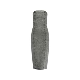 Gestuz Denim jurk - Dames - Casual kleedjes - Grijs - S - Denim - Kleedjes