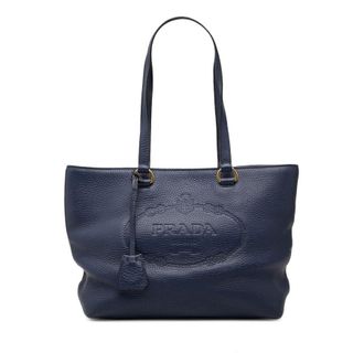 Prada Pre-owned Prada Vitello Daino Canapa Logo Tote Ladies T1B7KM87NWIO5I38