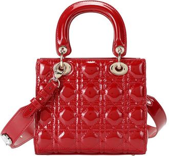 Tiffany & Fred Mini Quilted Patent Satchel