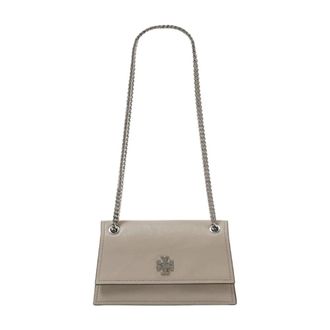 Tory Burch Tory Burch, Shoulder Bags, female, Gray, Size: ONE SIZE Kira Turnlock Mini Shoulder Bag