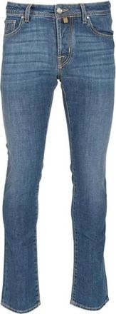Jacob Cohen Pant 5 Pkt Slim Fit Nick - Heren - Slim Fit Jeans - Blauw - W36 - Katoen - Jeans