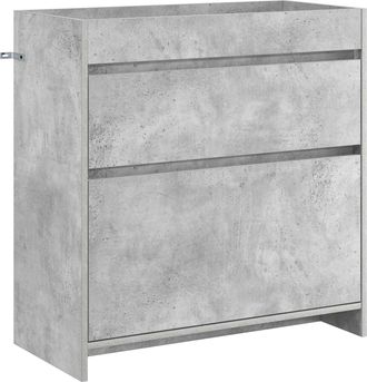vidaXL Gabinete De Ba&ntilde;o Debajo Del Lavabo Gris Hormig&oacute;n Vidaxl