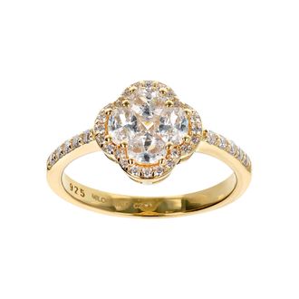 Autentica Four-Leaf Clover Princess Ring