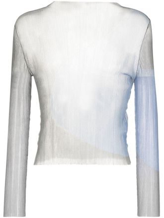 ECKHAUS LATTA Top Watercolour a maniche lunghe - Blu