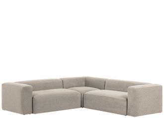 K Home Design-Ecksofa Klocks 290 x 290 cm - Beige