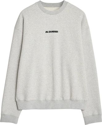 Jil Sander Dames, Sweatshirts & Hoodies, Grijs, Maat: XS Katoen