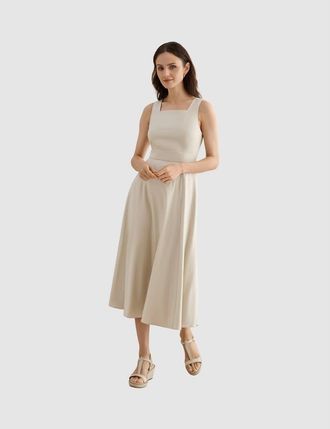 Hobbs London Trinity Dress in Neutral at Nordstrom, Size 16