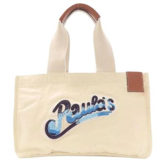 Loewe Pre-owned Tote Bags, female, White, Size: ONE SIZE Pre-owned Tote bag