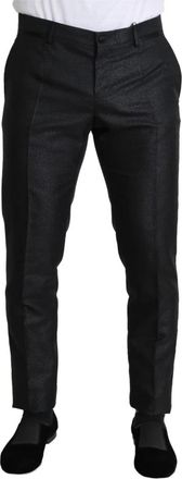 Dolce & Gabbana Suit Broeken - Heren - Nette broeken - Zwart - L - Polyester - Broeken