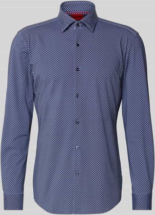 HUGO BOSS Slim Fit Businesshemd mit Kentkragen Modell KENNO in Marine, Gr&ouml;&szlig;e 38