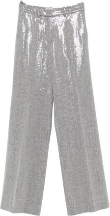 Ermanno Scervino Broeken, Dames, Grijs, 2Xs, Straight Broeken