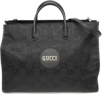 Gucci Tweedehands Canvas handtassen - Dames - Vintage Handtas - Zwart - ONE Size - Vintage