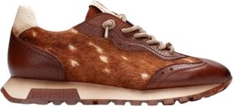 Hispanitas Oregon Sneaker - Dames - Sneakers - Bruin - 41 EU - Leer - Schoenen