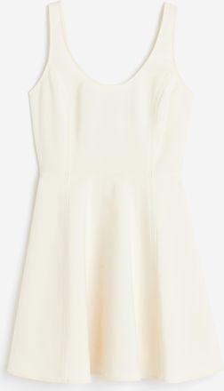 H&M Minikleid mit ausgestelltem Jupe - Beige