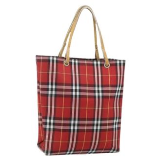 Burberry Pre-owned Tote Bags, female, Red, Size: ONE SIZE Pre-owned Vintage Hand Bag