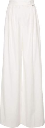 Nissa high-waist palazzo pants - women - Viscose/Spandex/Elastane/Polyester - 42 - White