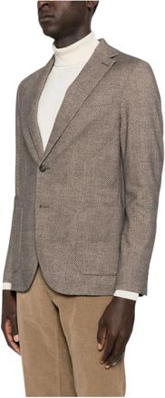 Circolo 1901 Bruine Jas Buitenkleding Aw 25 - Heren - Blazers - Bruin - 2XL - Katoen - Jassen