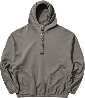 Umbro Explorer Hoodie Smock - Heren - Hoodies - Grijs - M - Katoen - Hoodies & sweatvesten