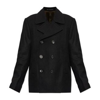 Paul Smith Cappotto Doppio Petto in Lana - - Coats - Uomo - Nero - XL