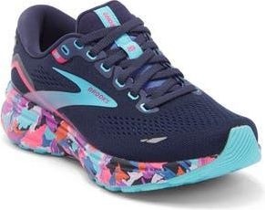 Brooks Ghost 15 Running Shoe in Eclipse/baja Blue/pink at Nordstrom Rack