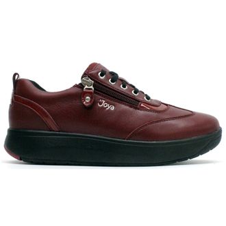 Joya Laura Full Grain Leather Womens Lace Up Shoes - Dark Red - Size:UK 5.5