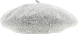 Maison Margiela Baskenmuts - unisex - Hoeden - Grijs - M - Wol - Accessoires