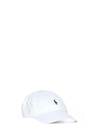 Polo Ralph Lauren Mens Baseball Cap White Chino Cotton Hat