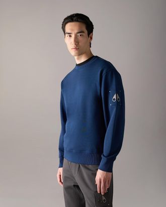 Moose Knuckles Mens Hartsfield Crewneck Sweatshirt