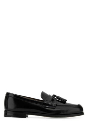 Prada Black Leather Loafers