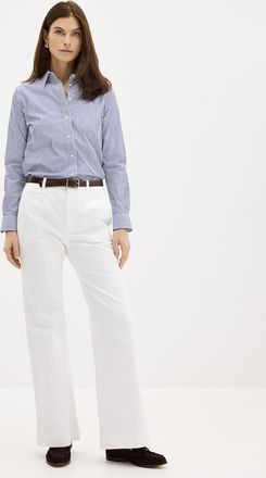 Lauren Ralph Lauren Womens White chino pant Fit: Wide leg, high rise