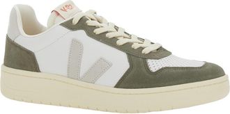 Veja Unisex Green Low Top Sneakers With Logo Patch Leather Trainers