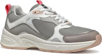 Geox Zarvia Sneakers - Dames - Sneakers - Grijs - 38 EU - Leer - Schoenen