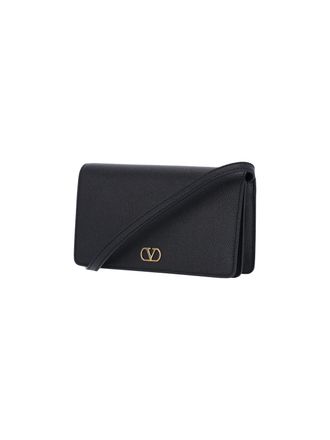 Valentino Garavani Womens Bags Black Leather