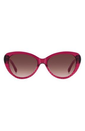 Kate Spade New York 55mm josi cat eye sunglasses in Burgundy Wine at Nordstrom Rack