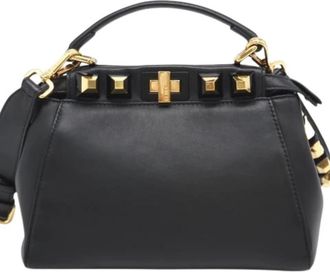 Fendi Pre-owned Handbag - Dames - Vintage Handtas - Zwart - ONE Size - Leer - Vintage