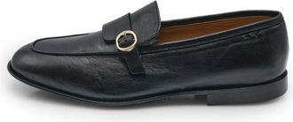 Alexander Hotto Glamour Mocassin met Gesp - Heren - Loafers - Zwart - 42 1/2 EU - Polyester - Schoenen