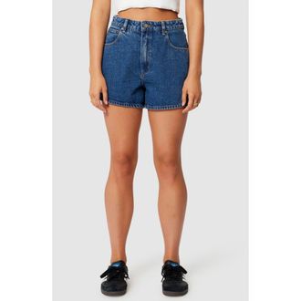 Abrand Venice Bella Denim Shorts in Mid Blue at Nordstrom, Size 24