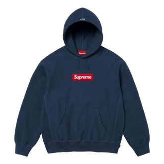 SUPREME FW24 Box Logo Hooded Sweatshirt Navy SUP-FW24-275-NAVY
