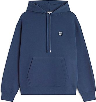 Maison Kitsun&eacute; Felpa - Heren - Hoodies - Blauw - L - Hoodies & sweatvesten