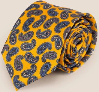 Oswin Hyde Mens Paisley Yellow