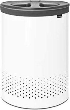 Brabantia Laundry Bin, 55 L Dark Grey / White