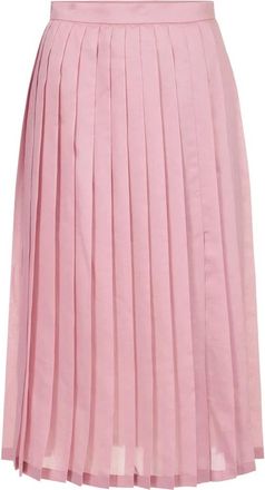 Iceberg Regular fit geplooide mousseline rok - Dames - Midirokken - Roze - XS - Rokken