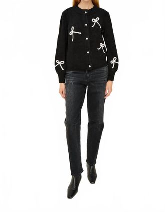 Rails Francesca Cardigan In Black/ivory