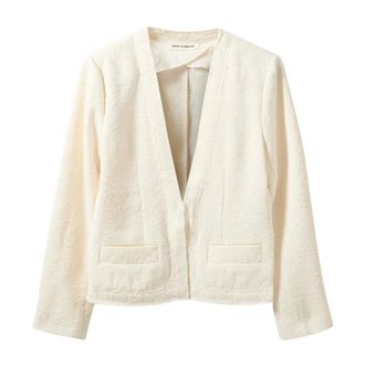 Sofie Schnoor Tweed Jackets, female, White, Size: XL Tweed Jacket