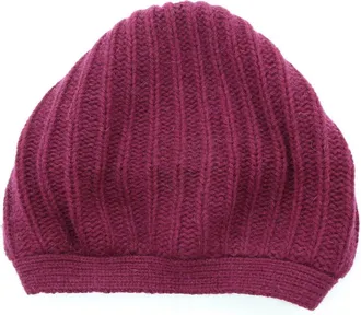 Portolano Rickrack Stitch Wool Blend Beanie in Red Plum at Nordstrom Rack