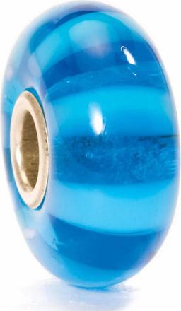 Trollbeads Womens Stripe Glass Bead Charm In Turquoise