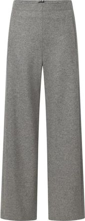 Windsor Wollen broek - Dames - Wijde Broeken - Grijs - M - Wol - Broeken