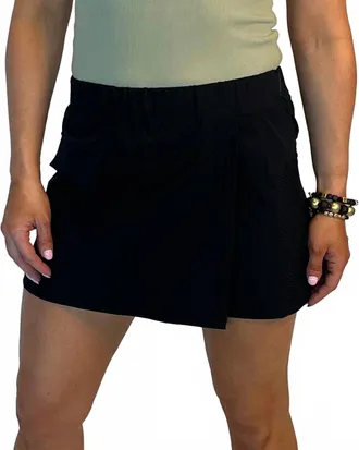 Mono B Nylon Utility Active Skort In Black