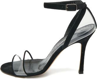 Manolo Blahnik Sandali con cinturino alla caviglia - Bianco