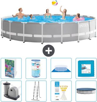 Intex Piscina Prism Frame Redonda - 610x132 Cm - 9-piezas S602